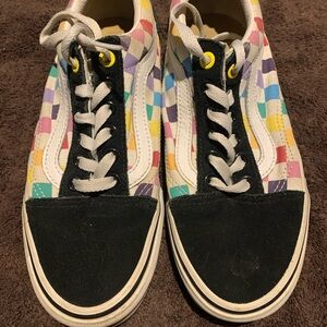 Colorful Checkered Kids Shoes